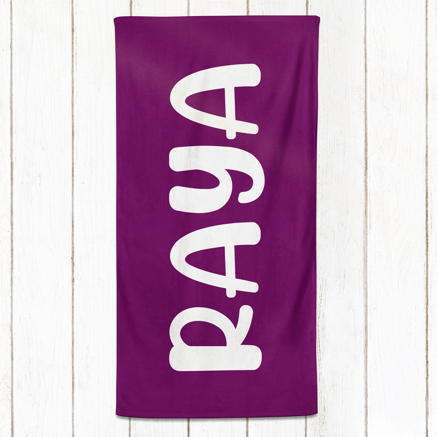 Solid Name Towel - Purples