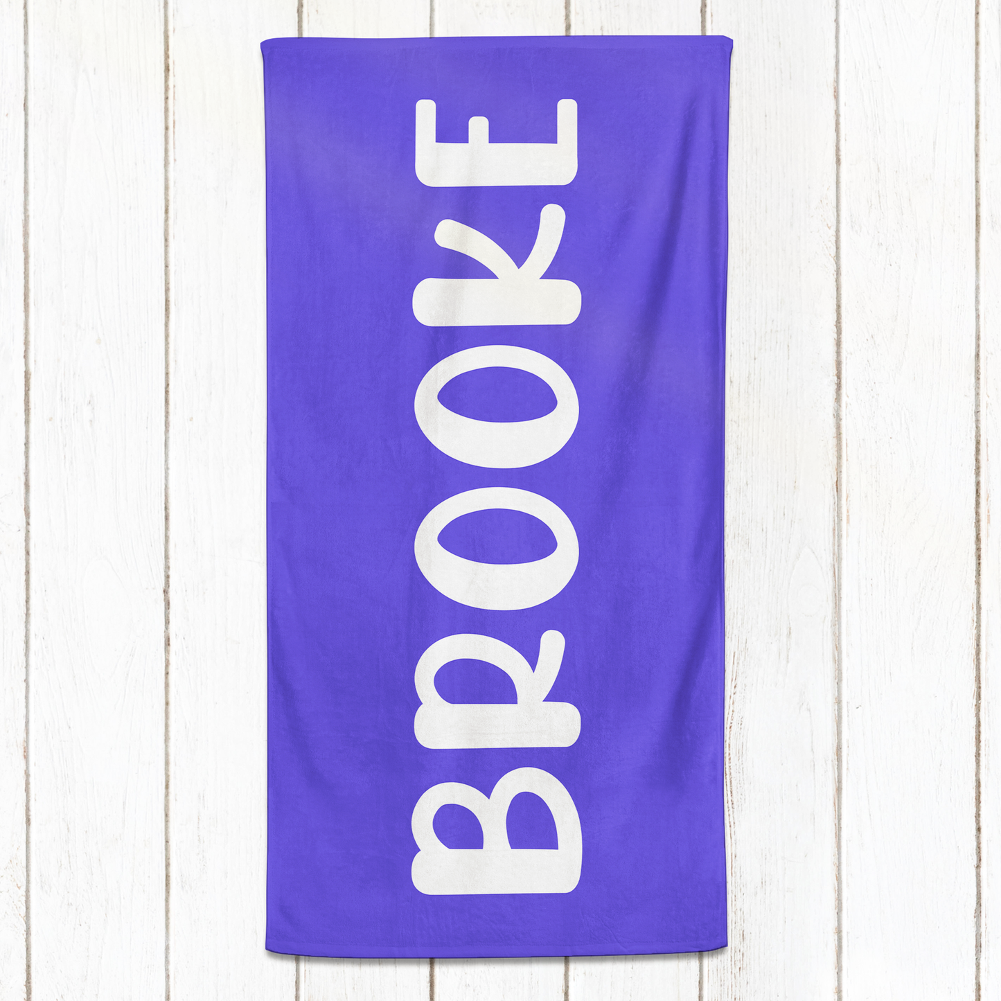 Solid Name Towel - Purples