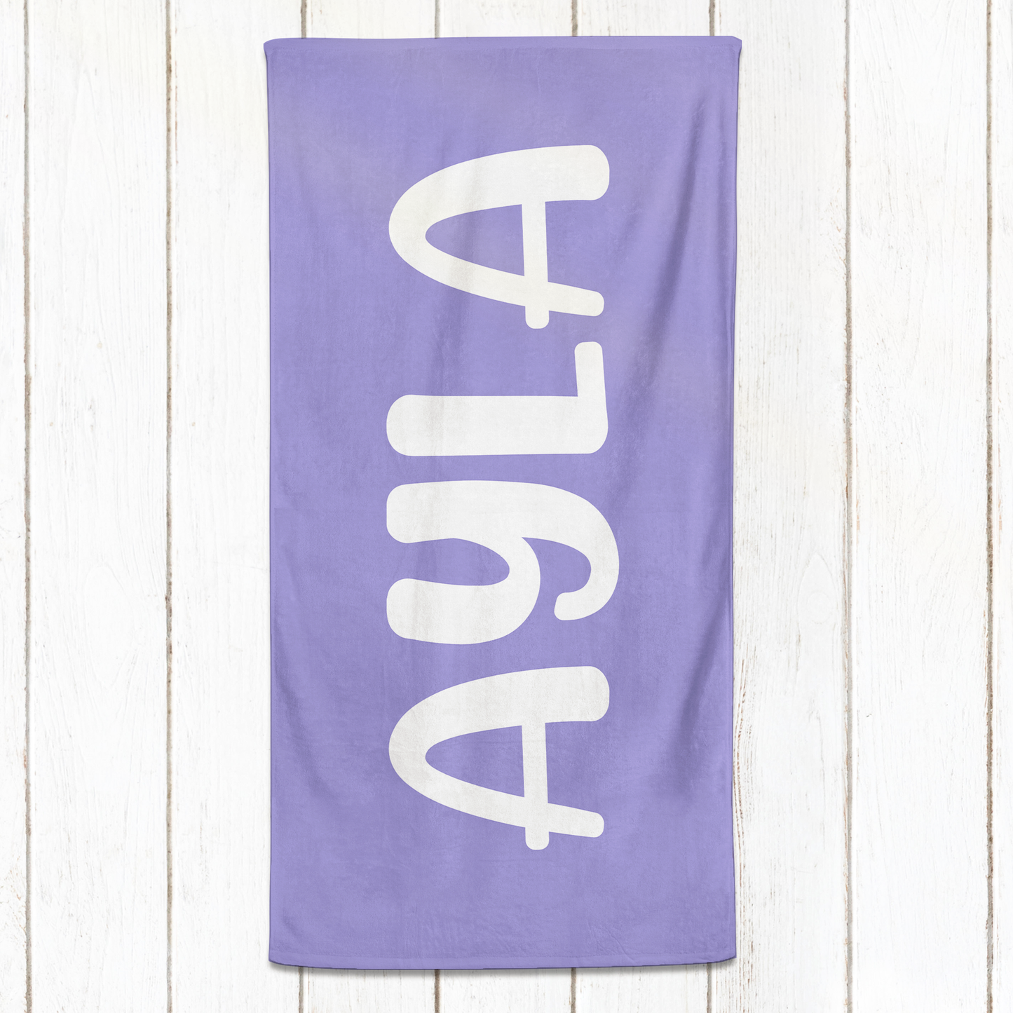 Solid Name Towel - Purples