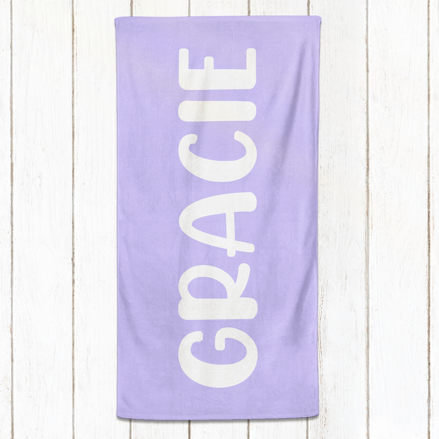 Solid Name Towel - Purples