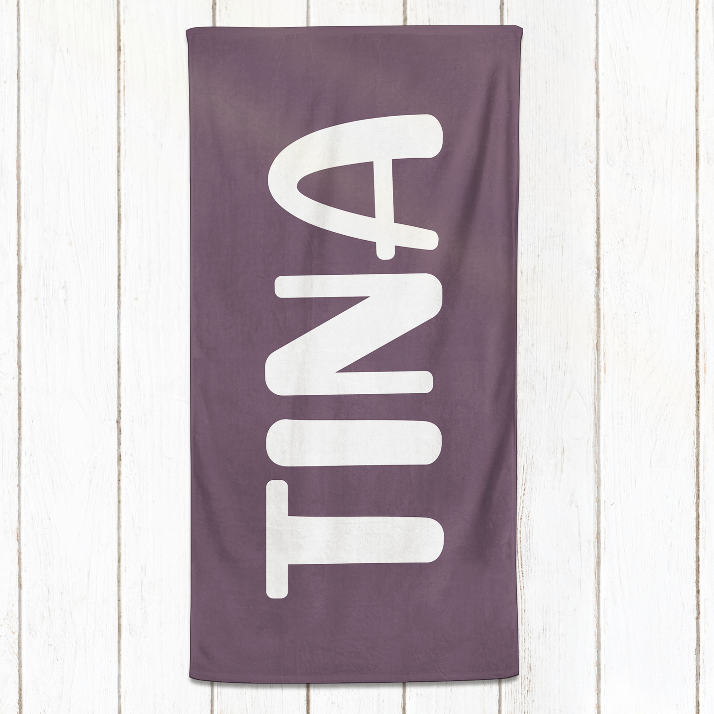 Solid Name Towel - Purples