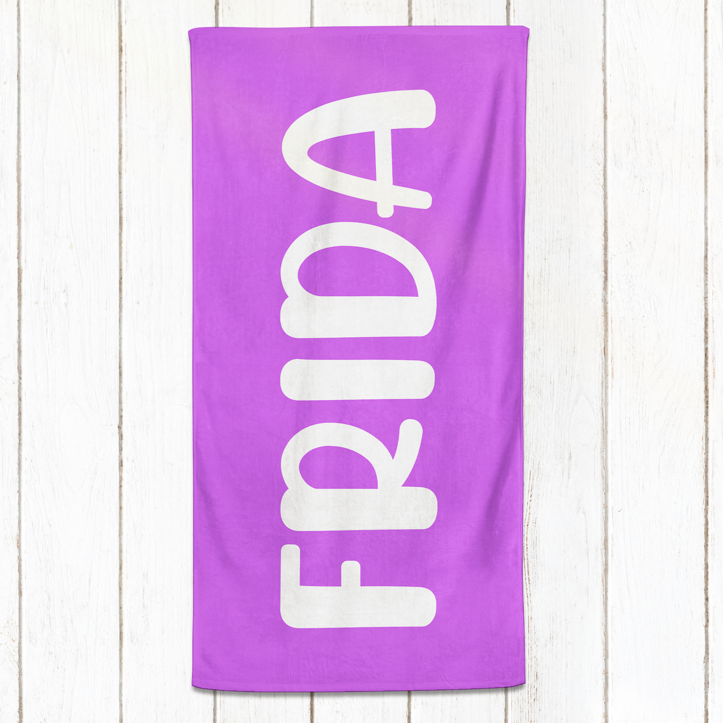 Solid Name Towel - Purples