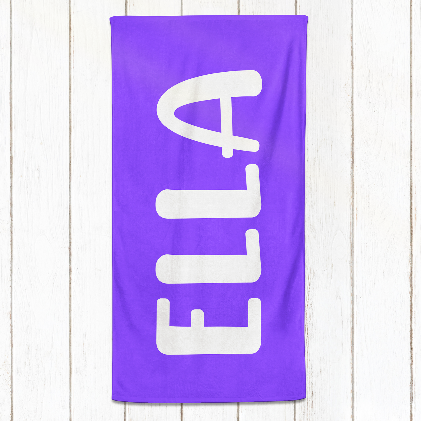 Solid Name Towel - Purples
