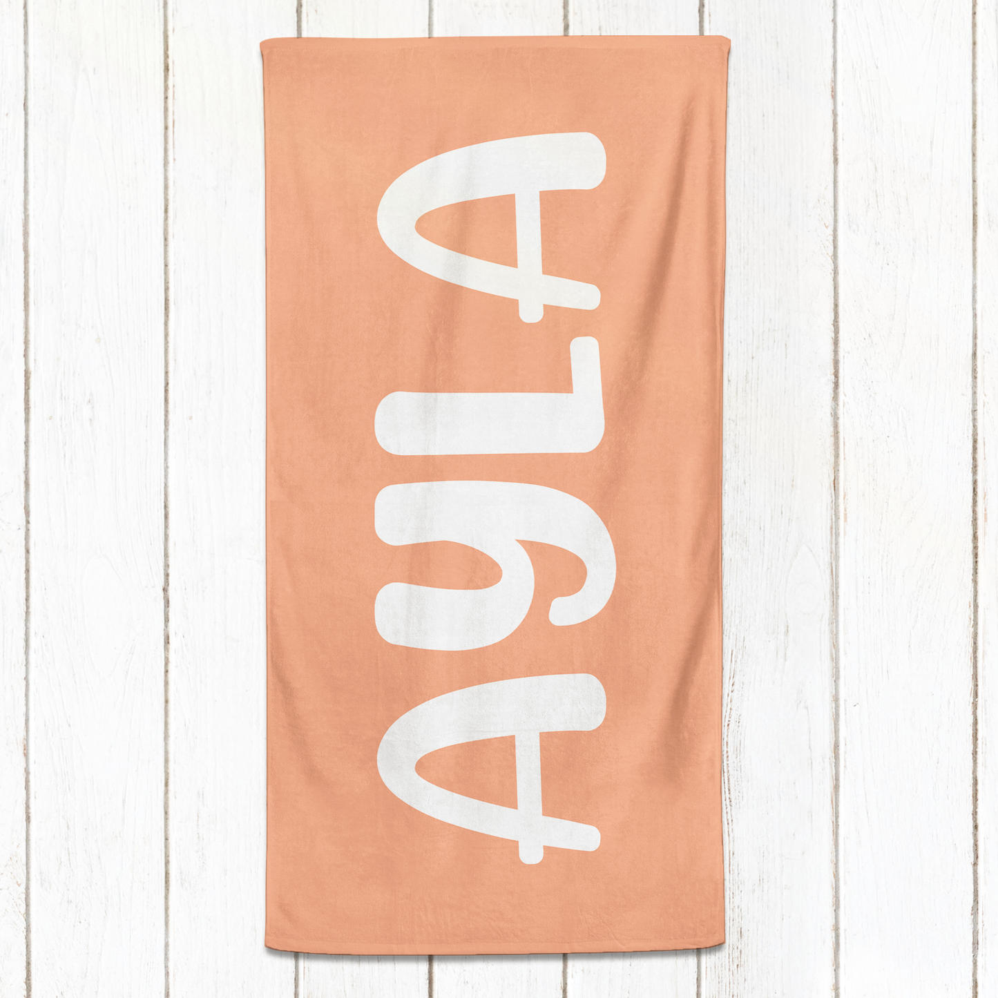 Solid Name Towel - Neutrals