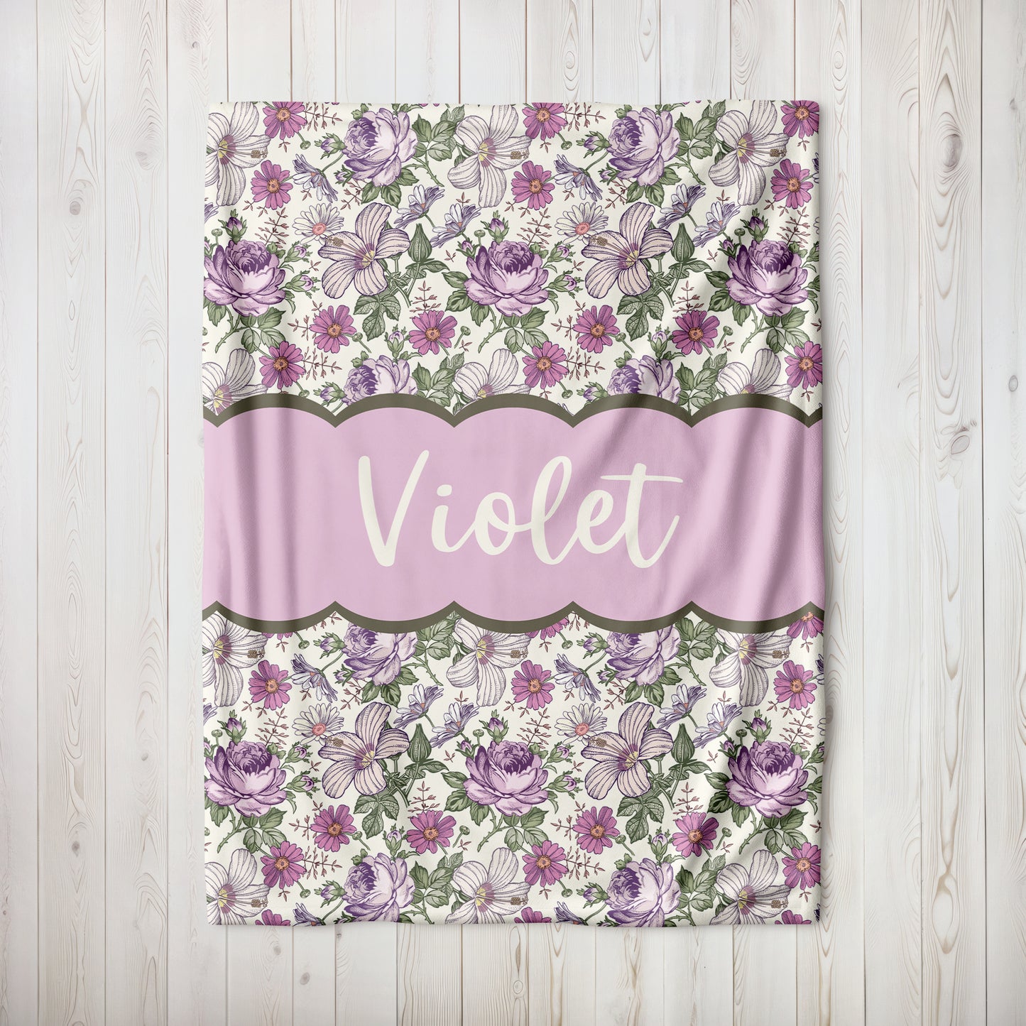 Purple Vintage Floral