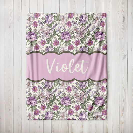 Purple Vintage Floral