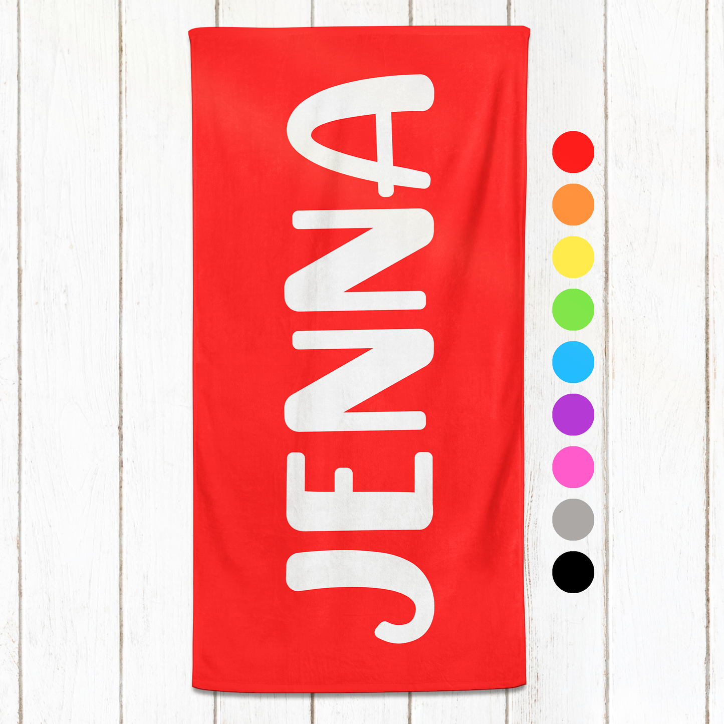 Solid Name Towel - Basics
