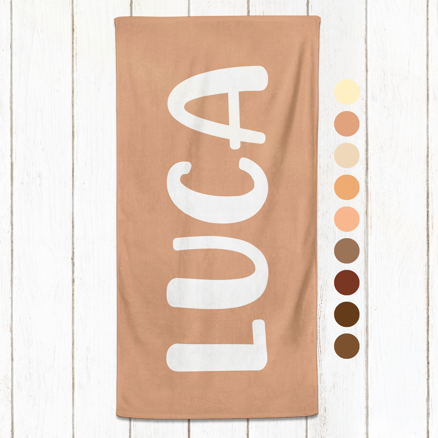 Solid Name Towel - Neutrals