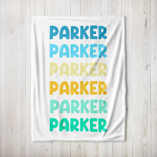 Surf & Smiles Ombre Blanket