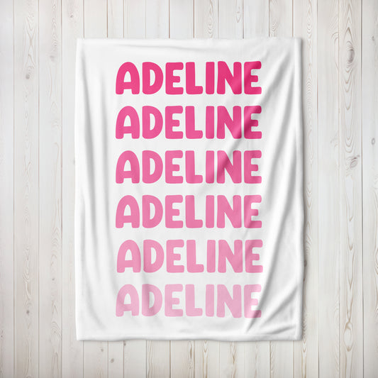 Tickle Me Pink Ombre Blanket